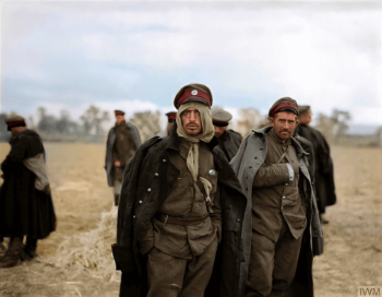 Bulgarian soldiers captured by the Allies in the Battle of Monastir (Bitola)