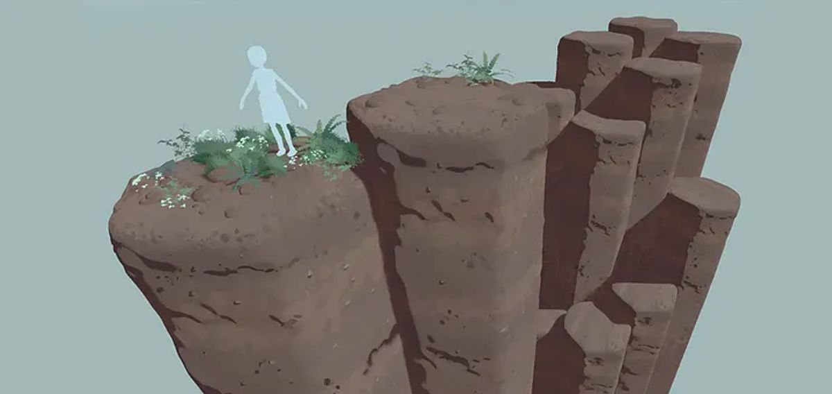 Concept art exploration for dirt pillars (Subject to change)