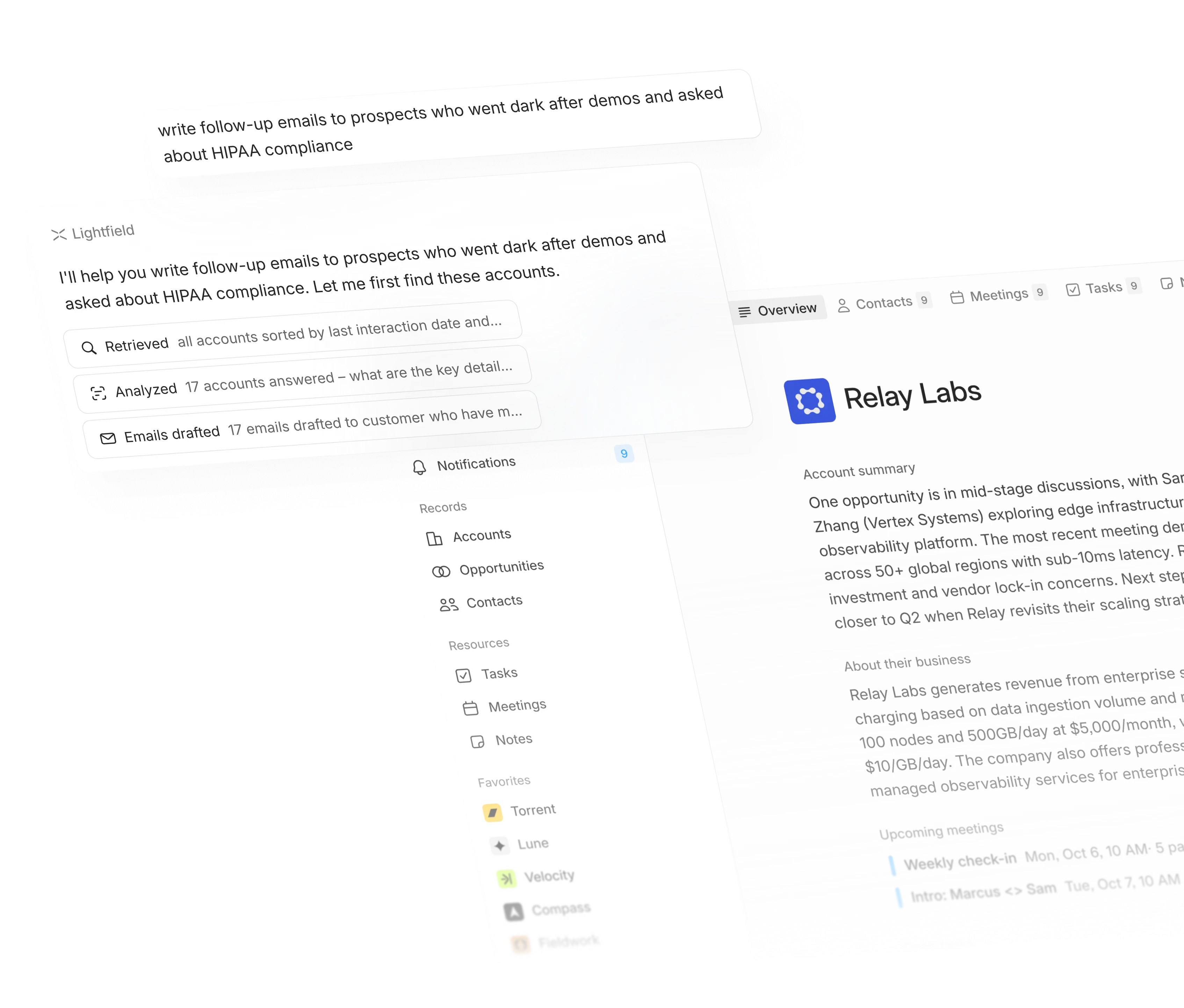 CRM that self-assembles and takes action for you.