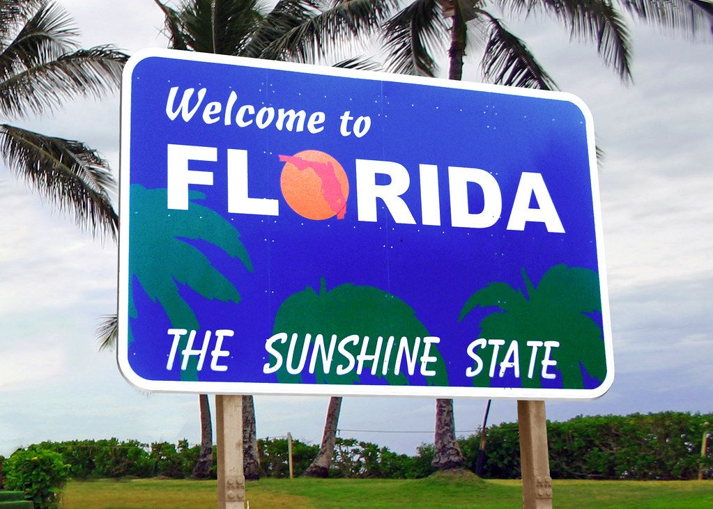 Florida bids Sunshine State sign