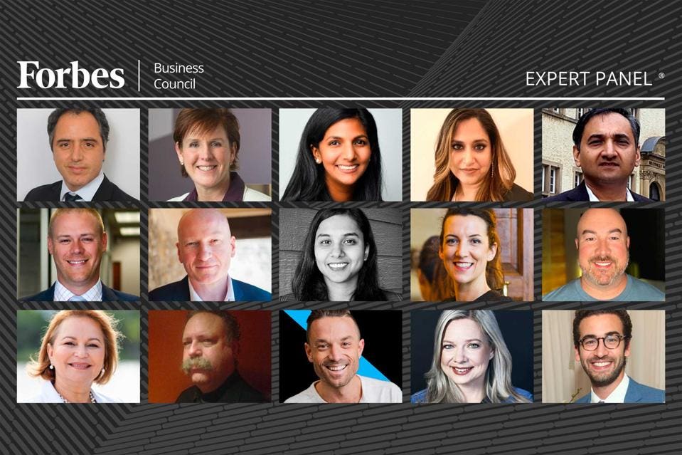 Photos of featured Forbes Business Council members.
