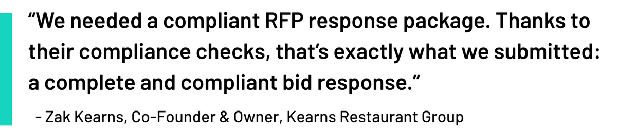 Kearns Restaurant Group client testimonial 2