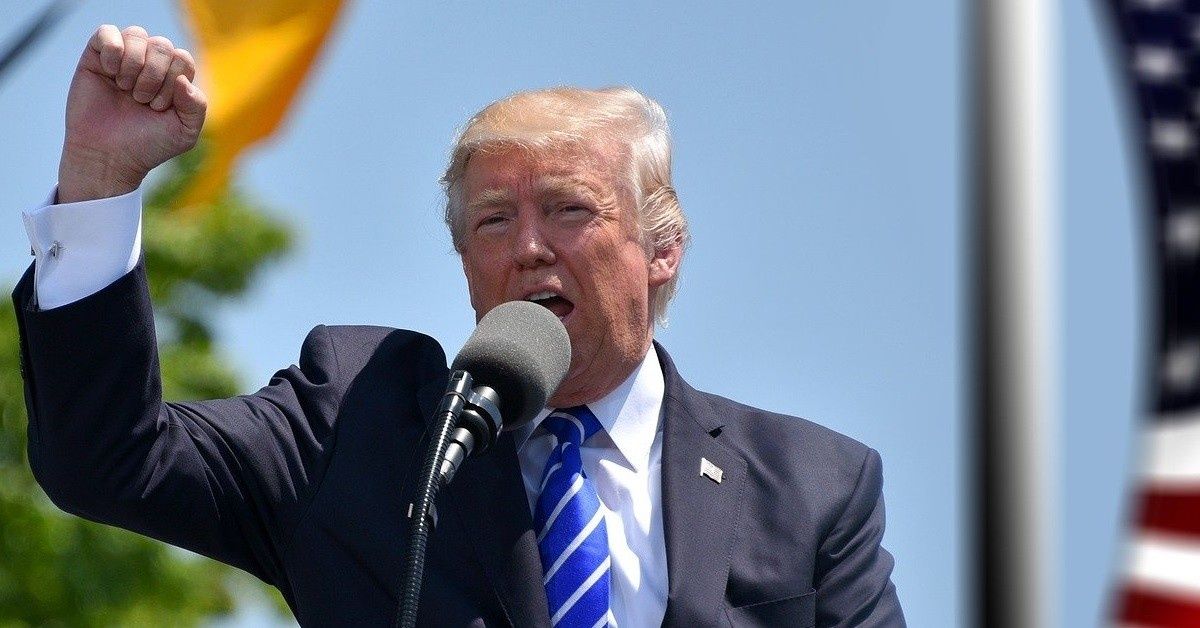 cover image for Former Pres. Trump Calls On America To End Human Trafficking