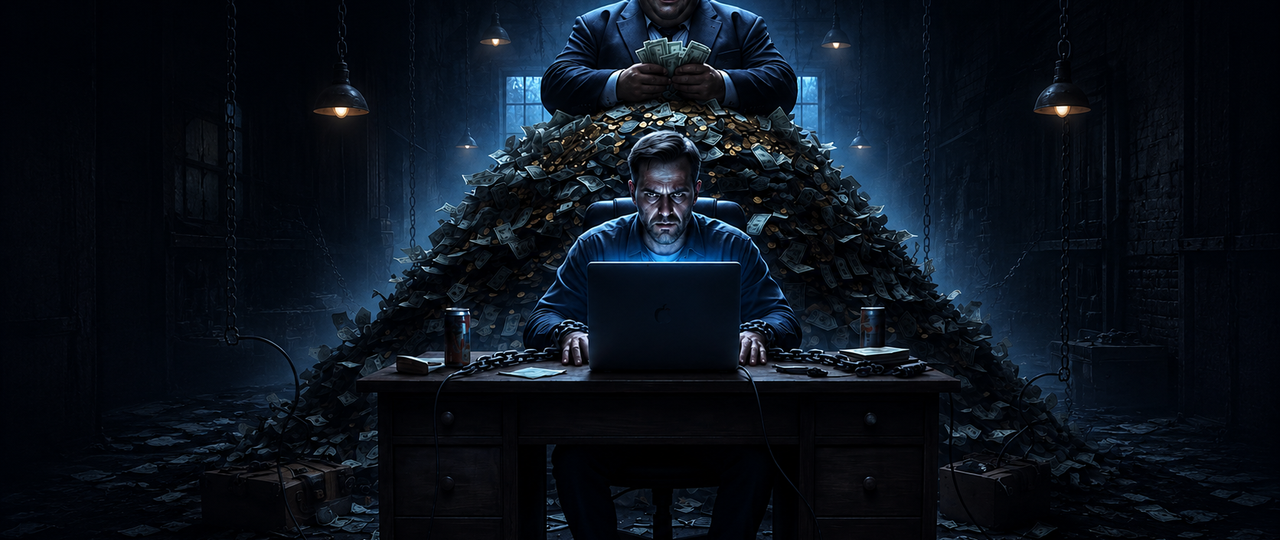 A man alone in a dark room with his face lit by a phone screen, showing the hidden grip of porn addiction.