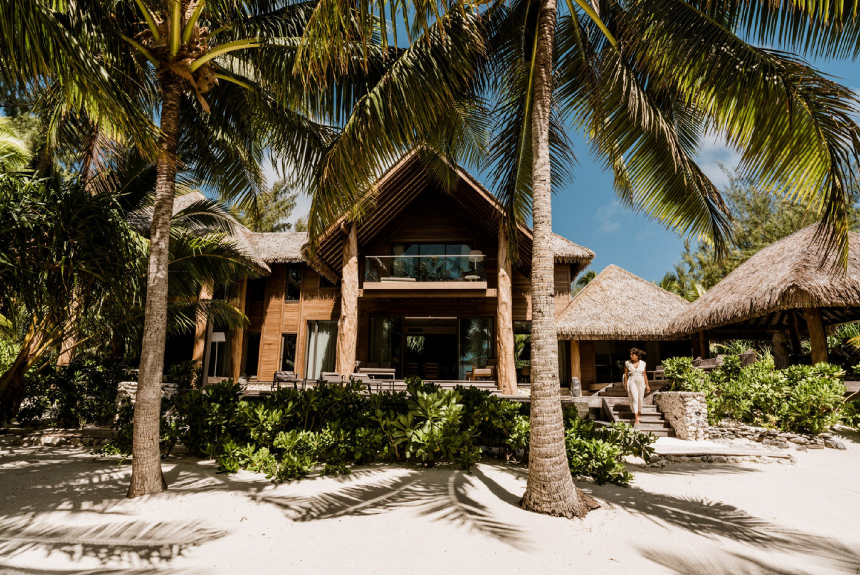 Exterior view of the brando luxury hotel 
