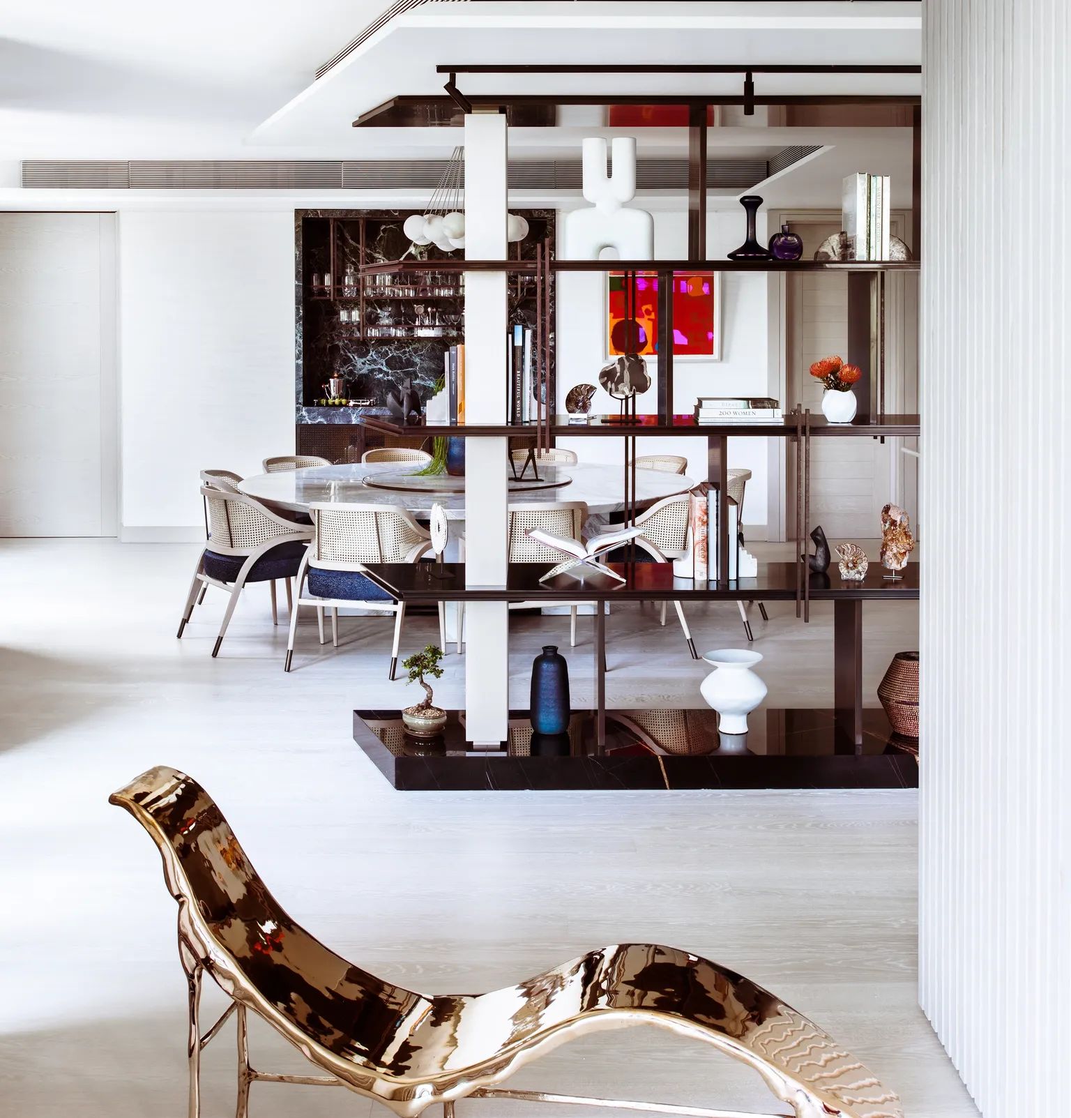 Recliner chair in a living room