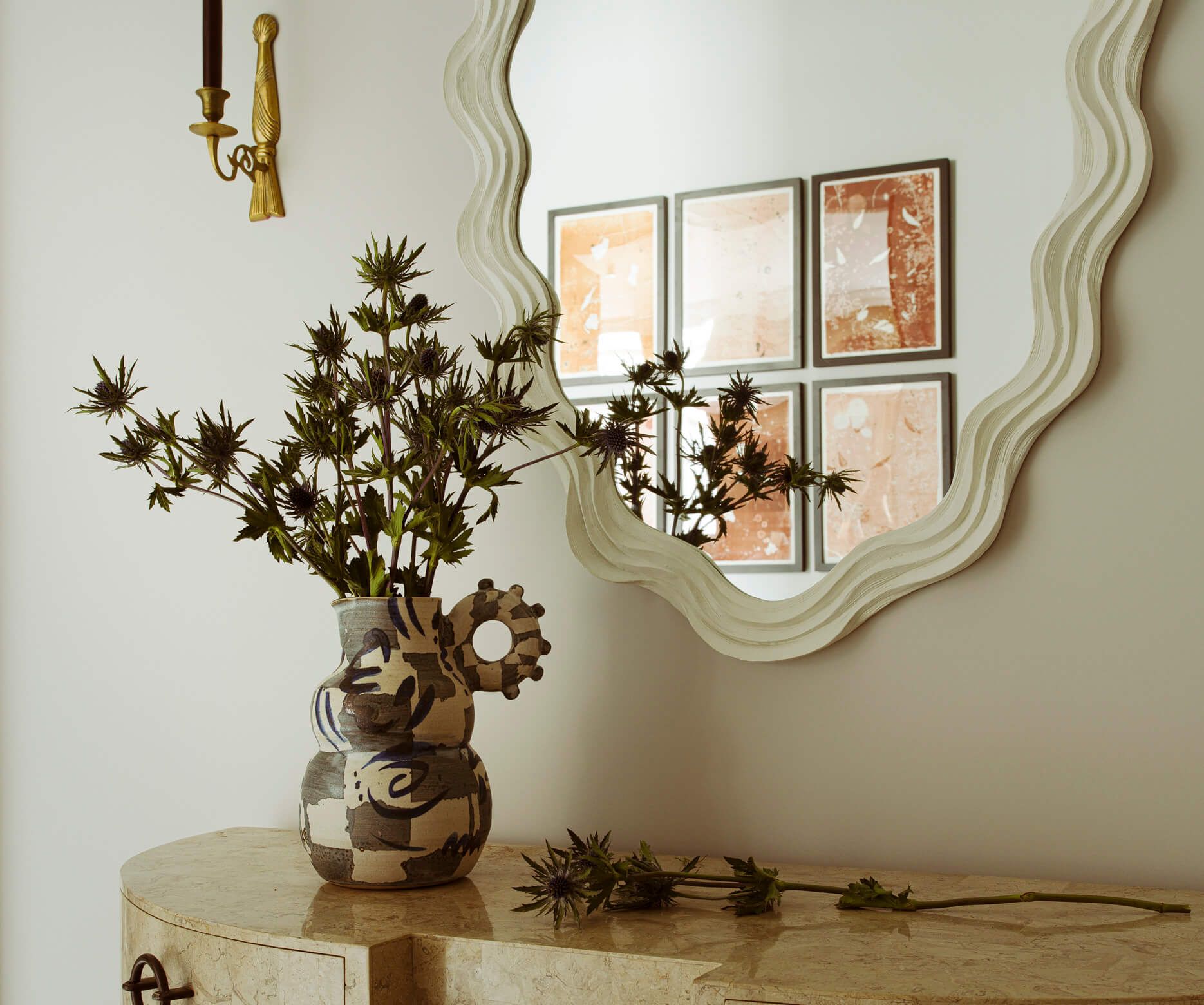 Mirror and console table