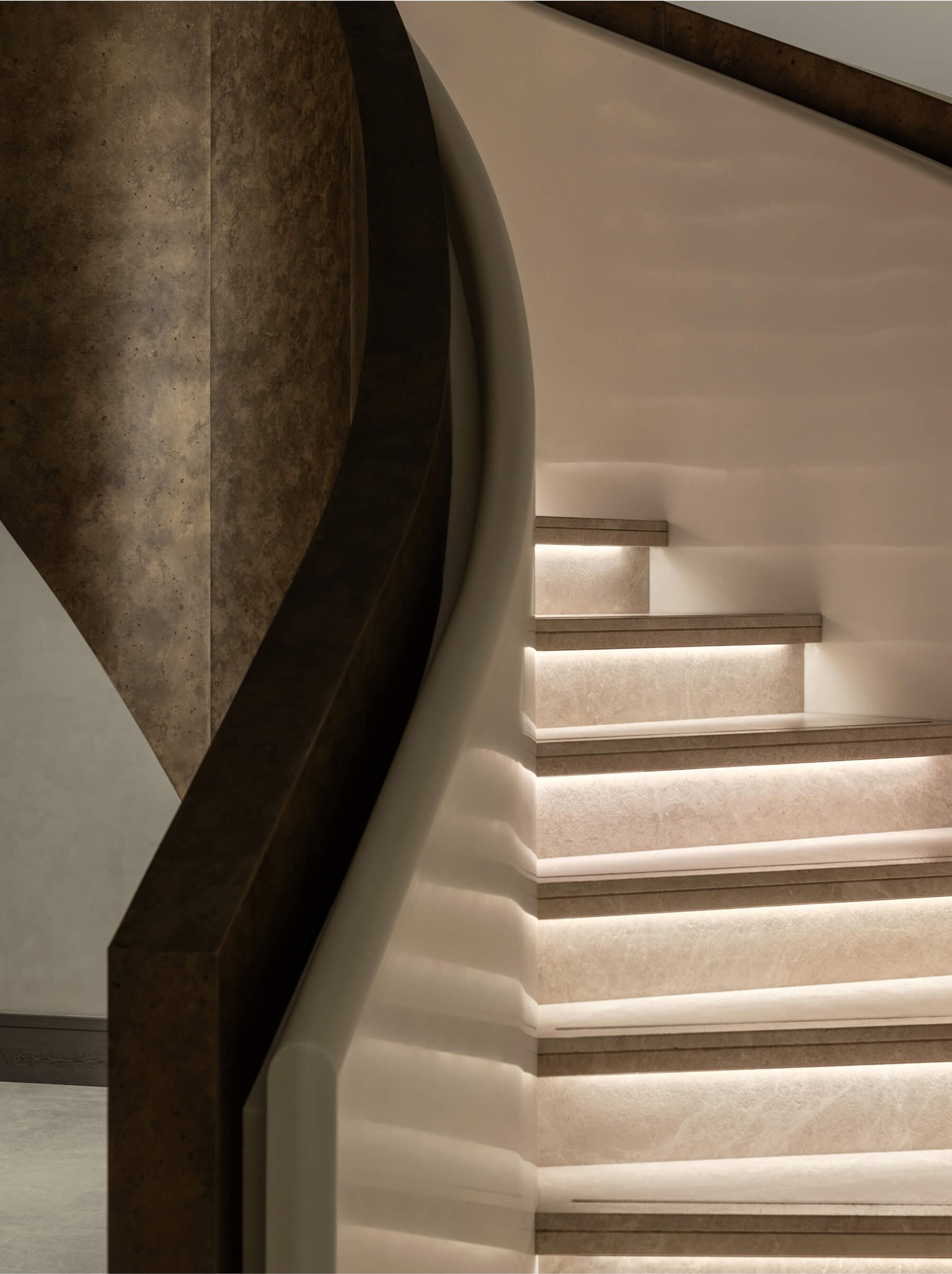 Staircase designed by Elicyon interior architecture studio