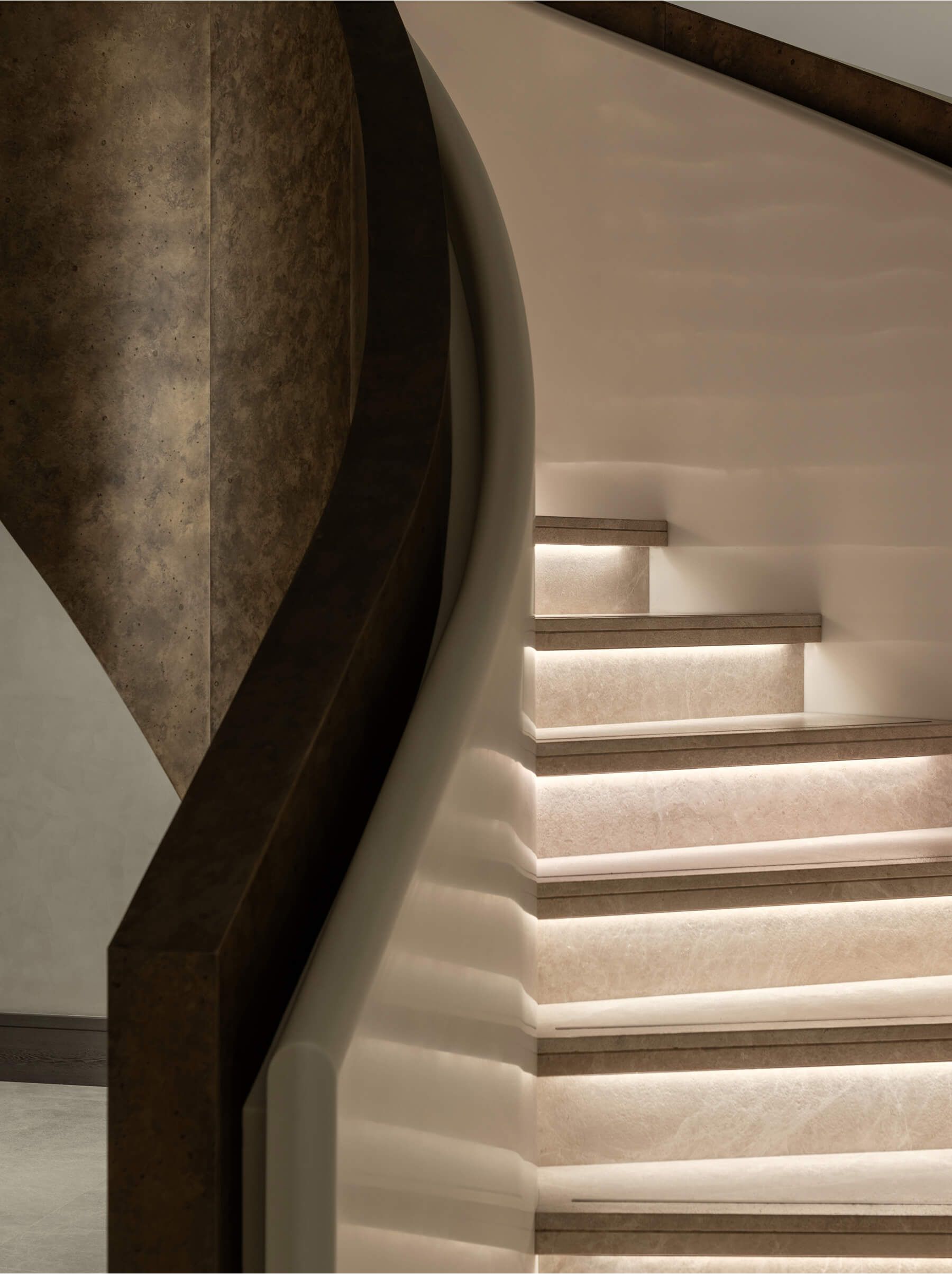 Staircase designed by Elicyon interior architecture studio