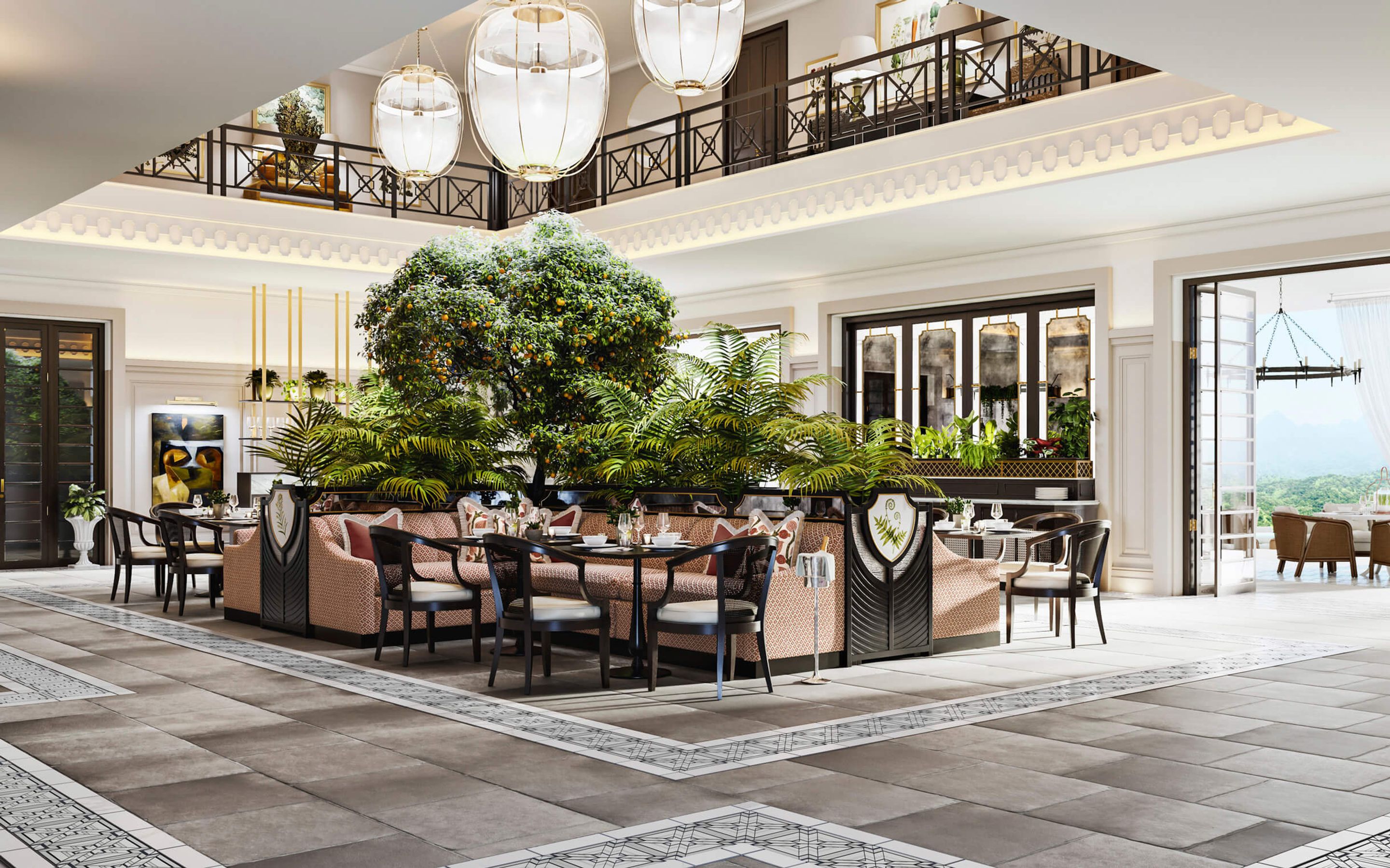 Hotel dining area