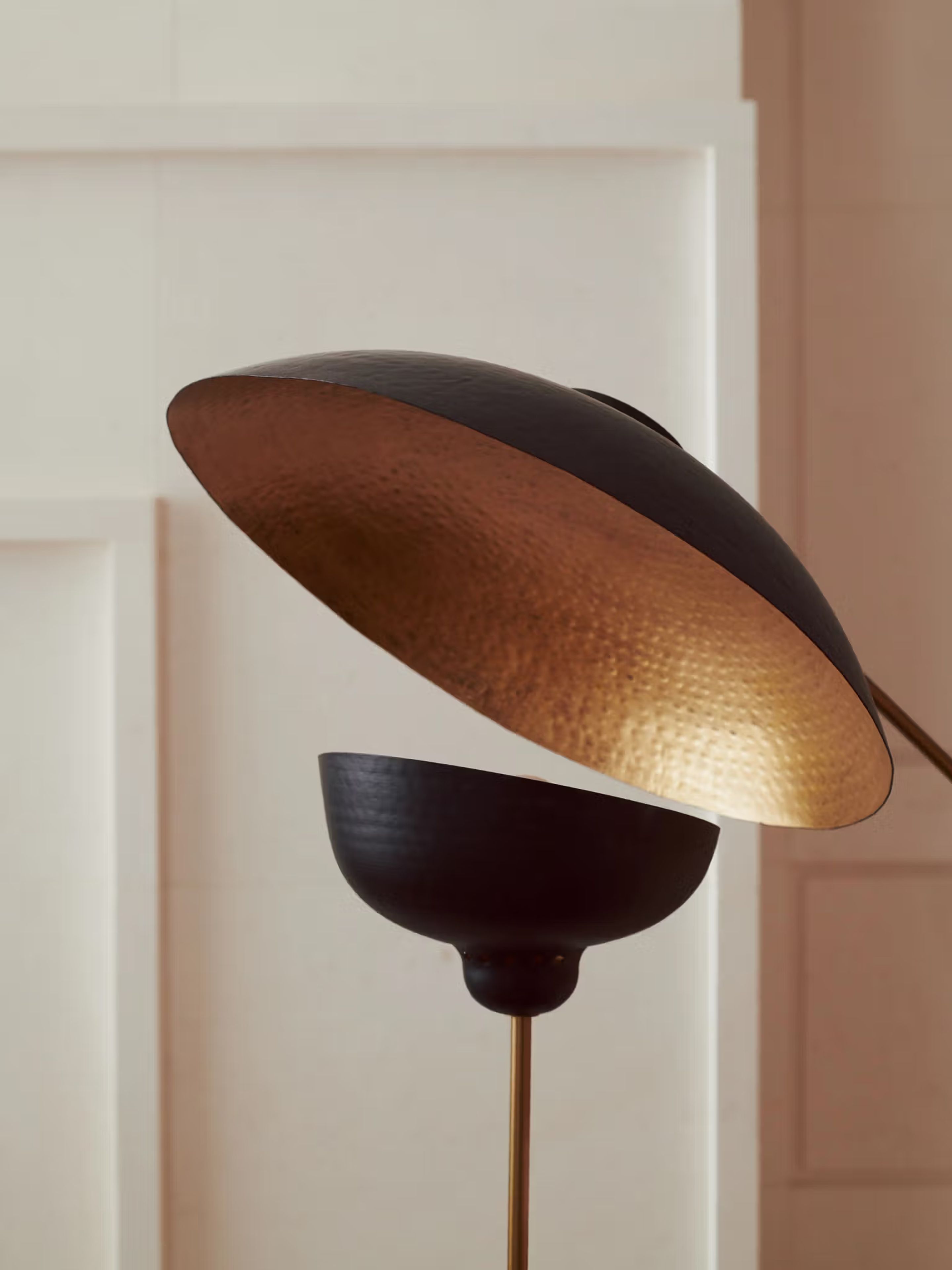Close up of a floor lamp