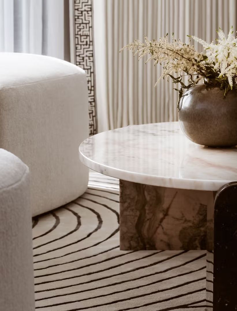 Close up of a coffee table