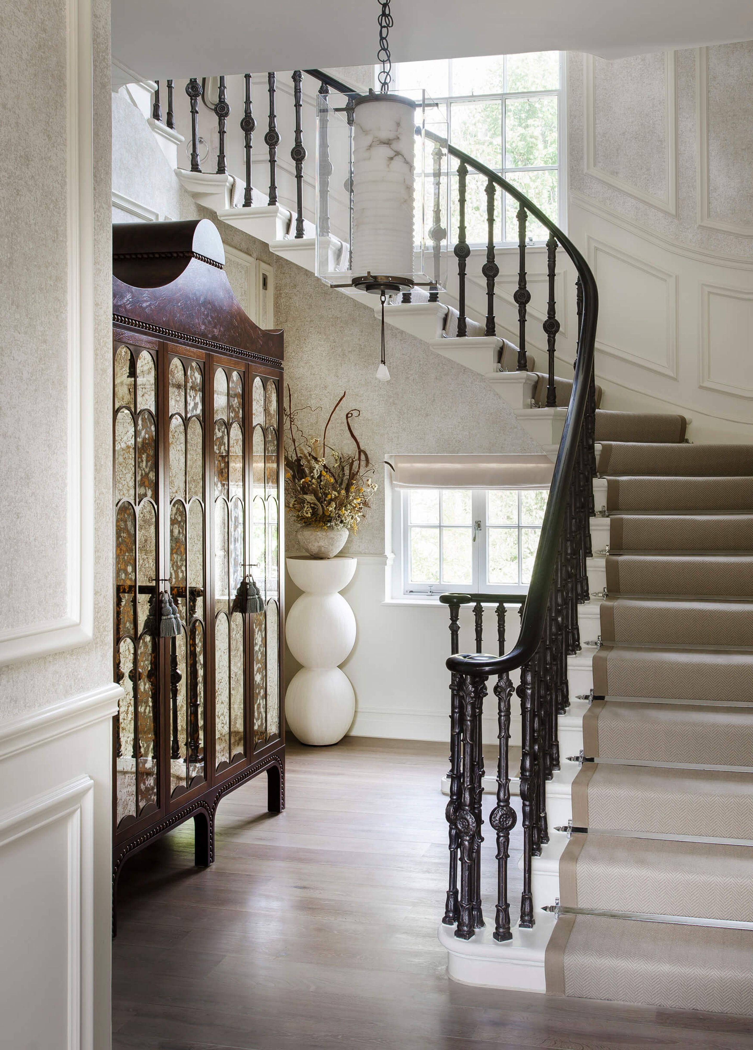 Staircase in a foyer