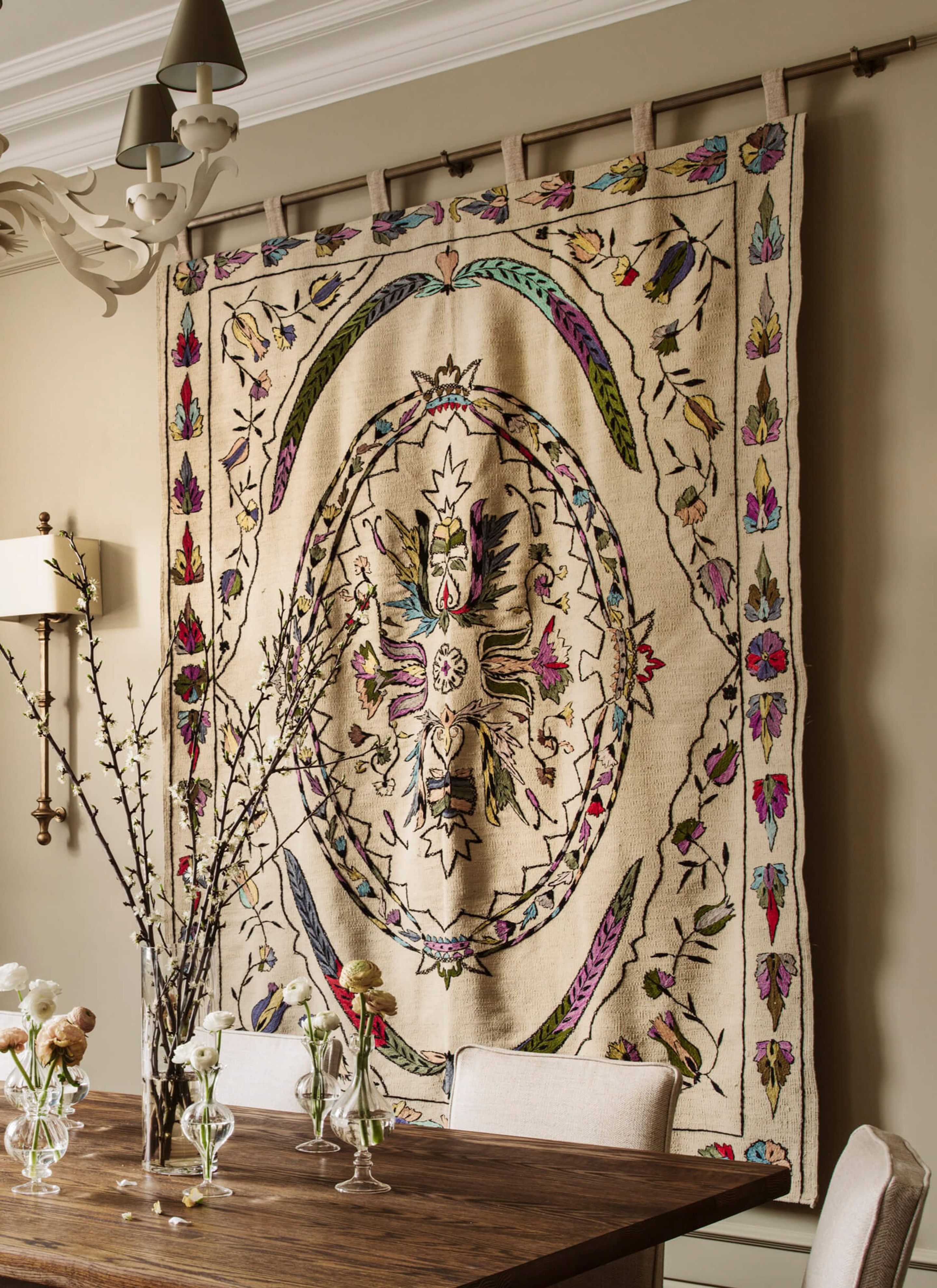 Hand Woven & Embroidered tapestry