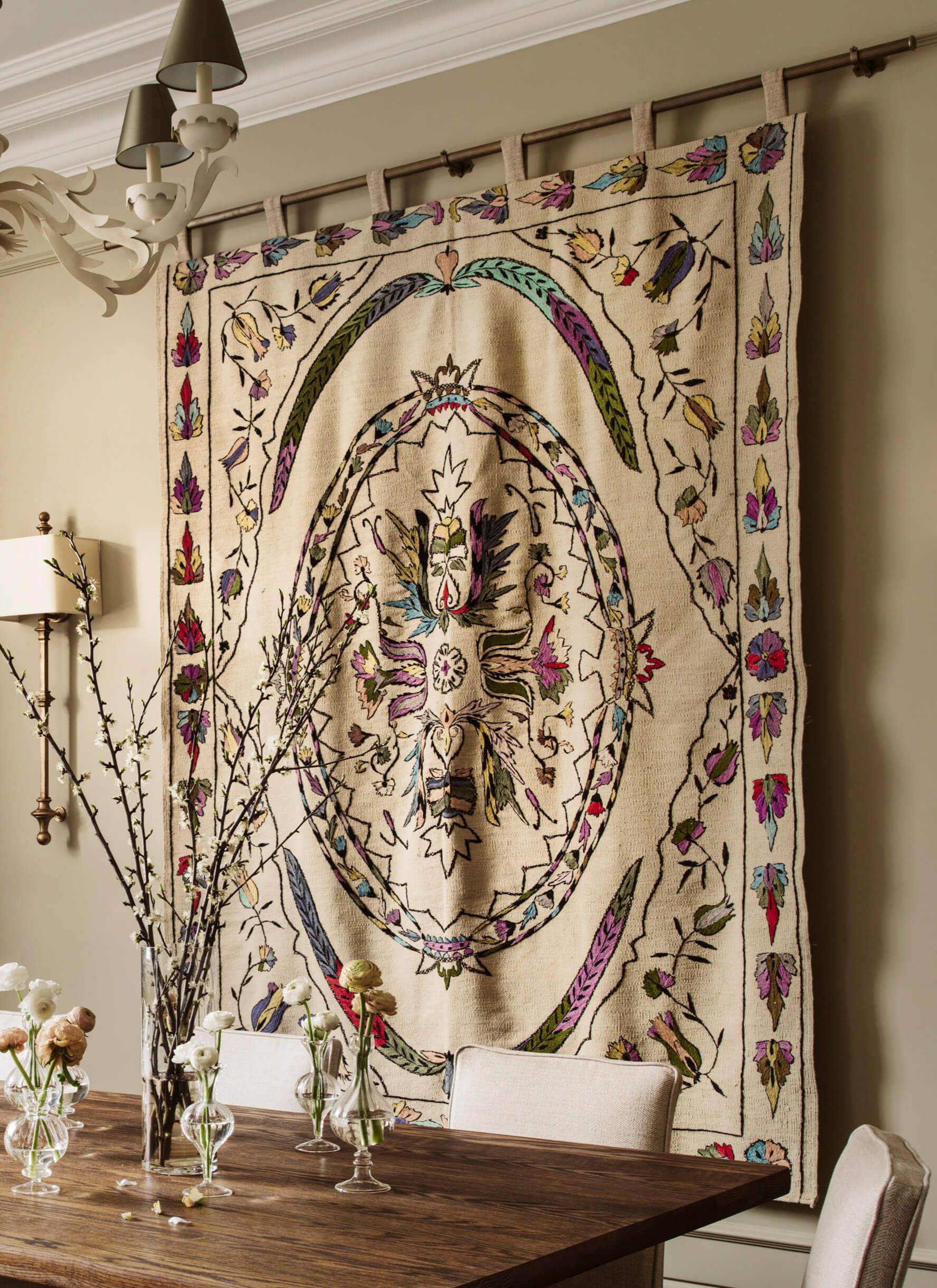 Hand Woven & Embroidered tapestry