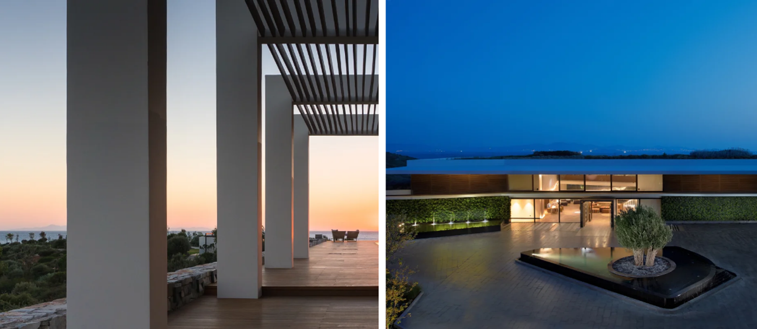 architecture of the luxury six senses hotel in Turkey
