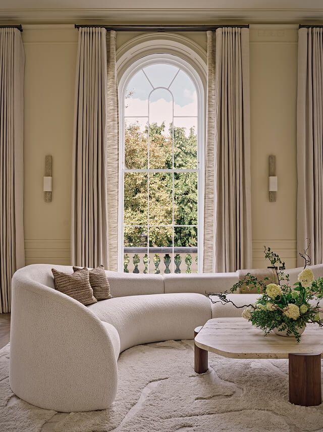 Living room designed by Elicyon interior design and project management studio