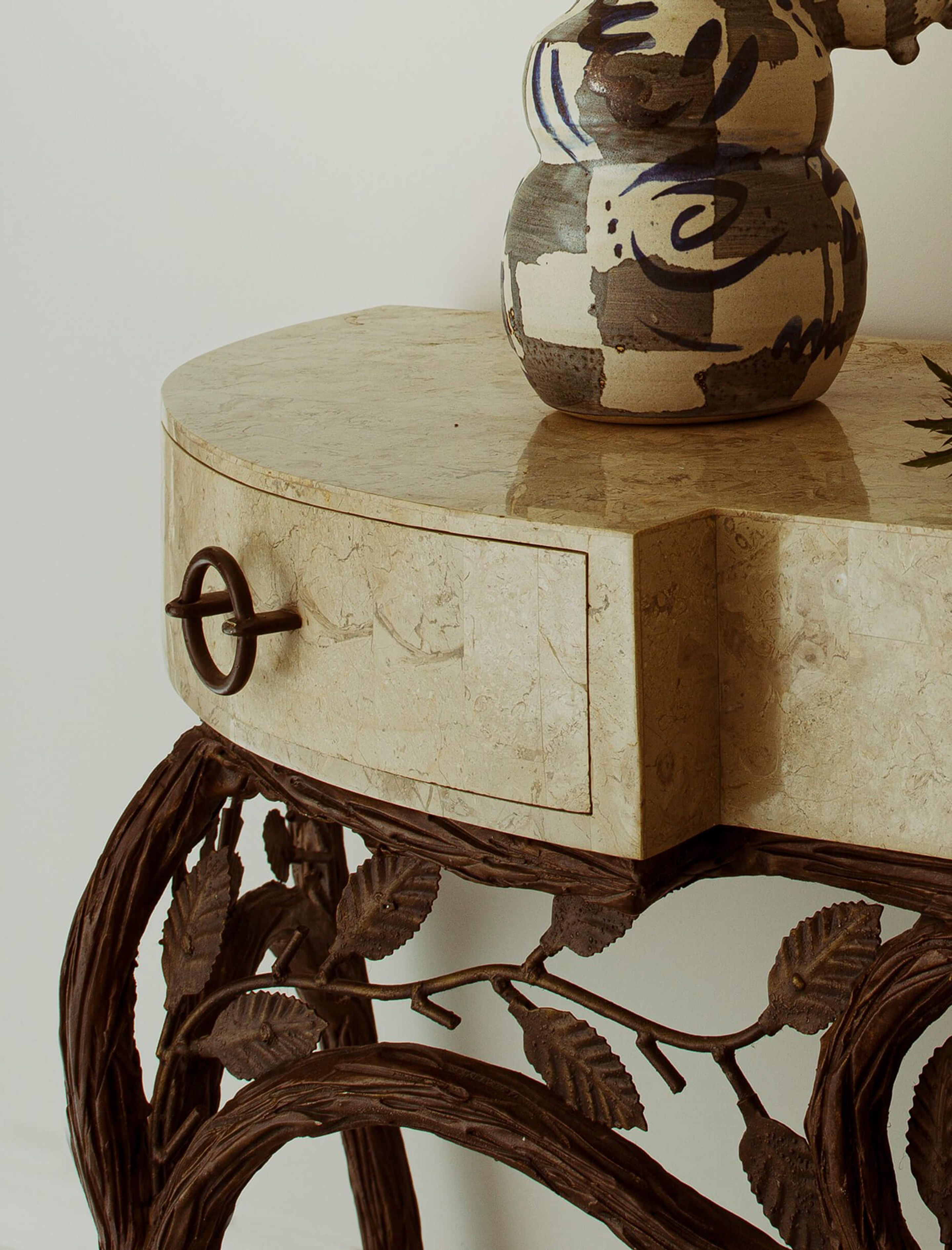 Side table designed by Elicyon interior design studio