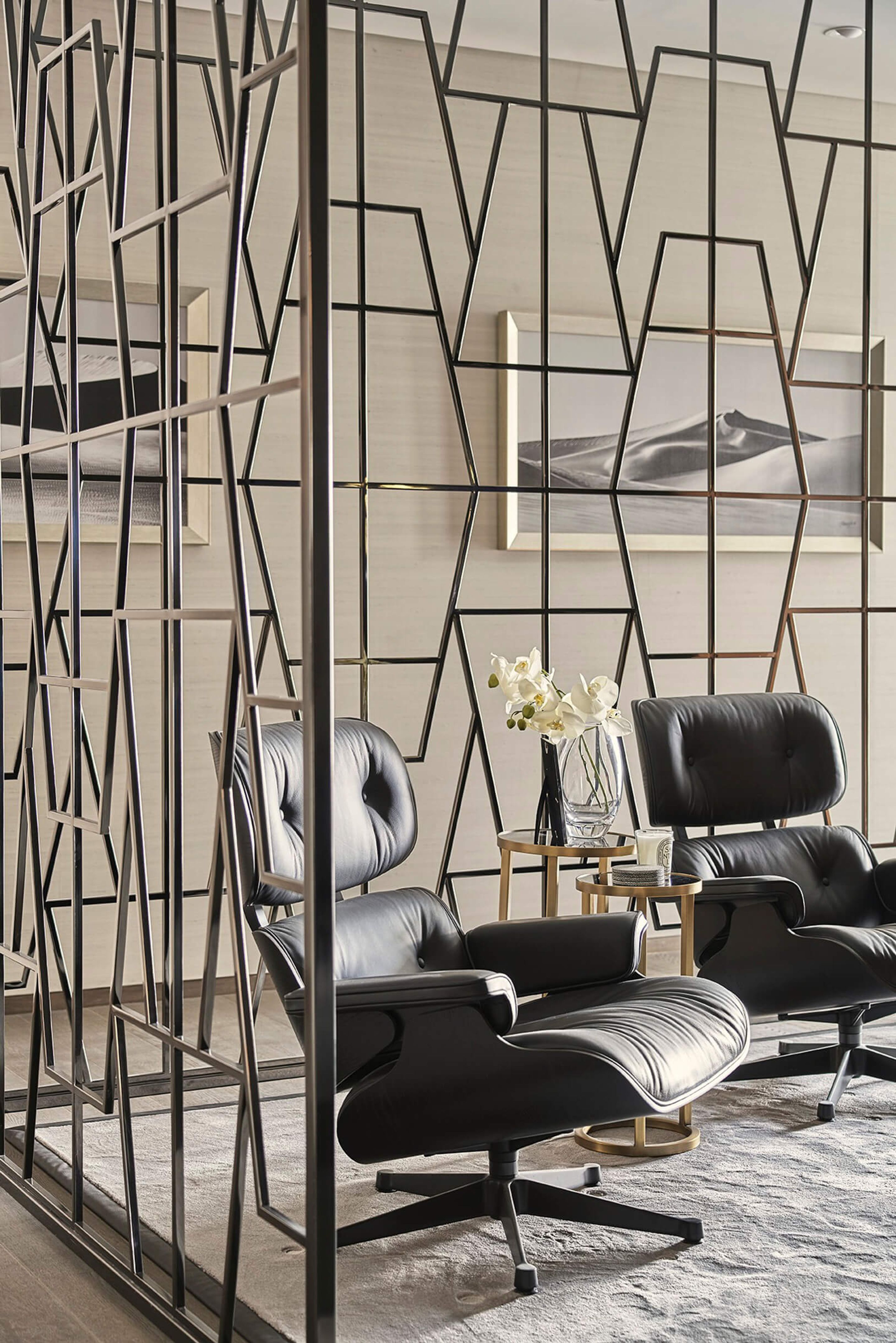 Arm chair and room dividers