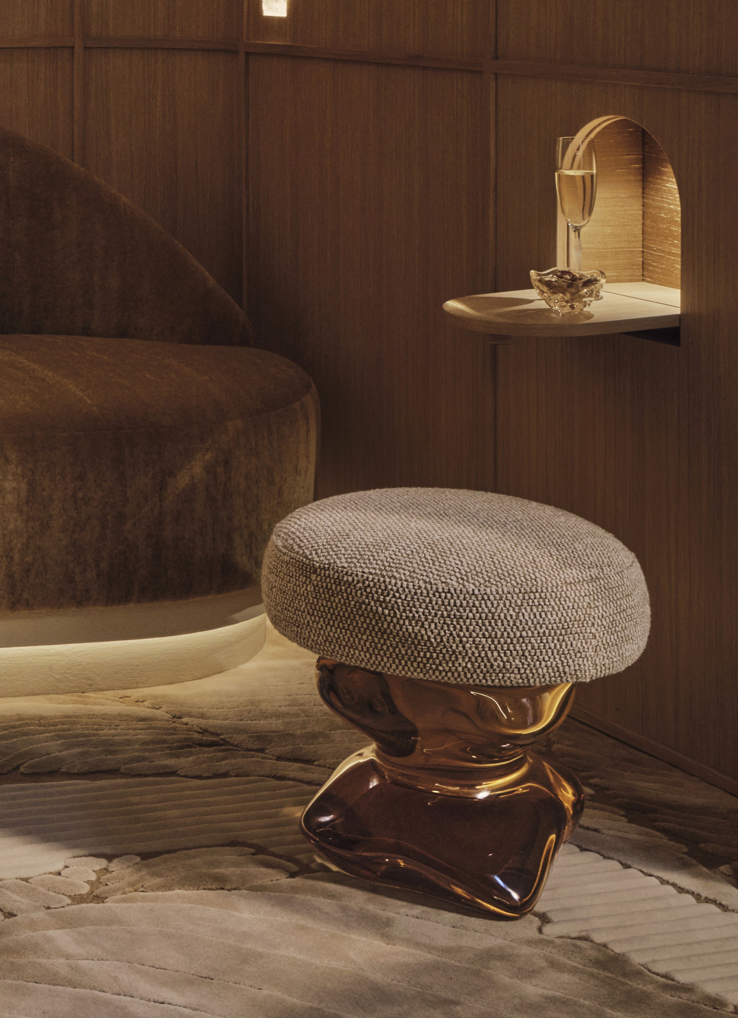 Elicyon Three One Four Studio Resin Pouffe Stool