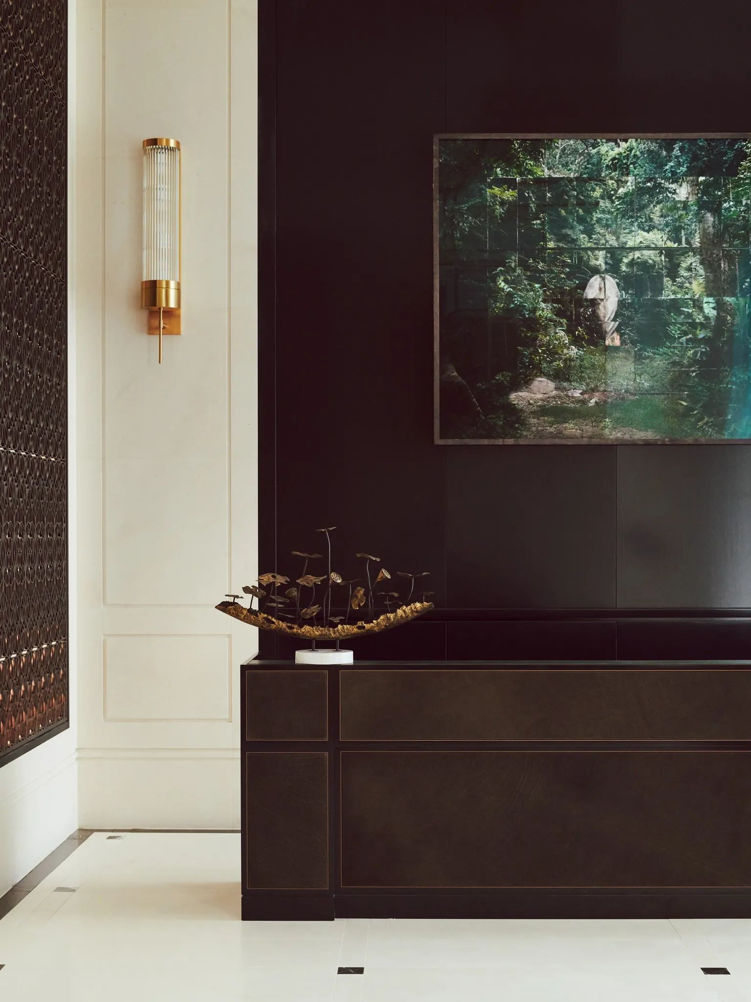 Table with artwork