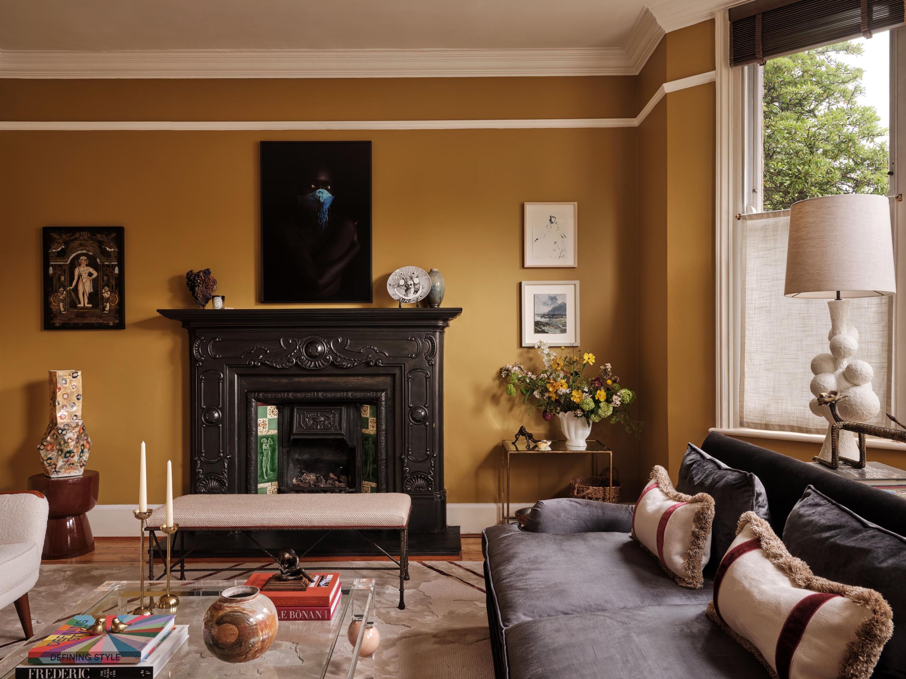 Alton House living room featuring a re-upholstered sofa