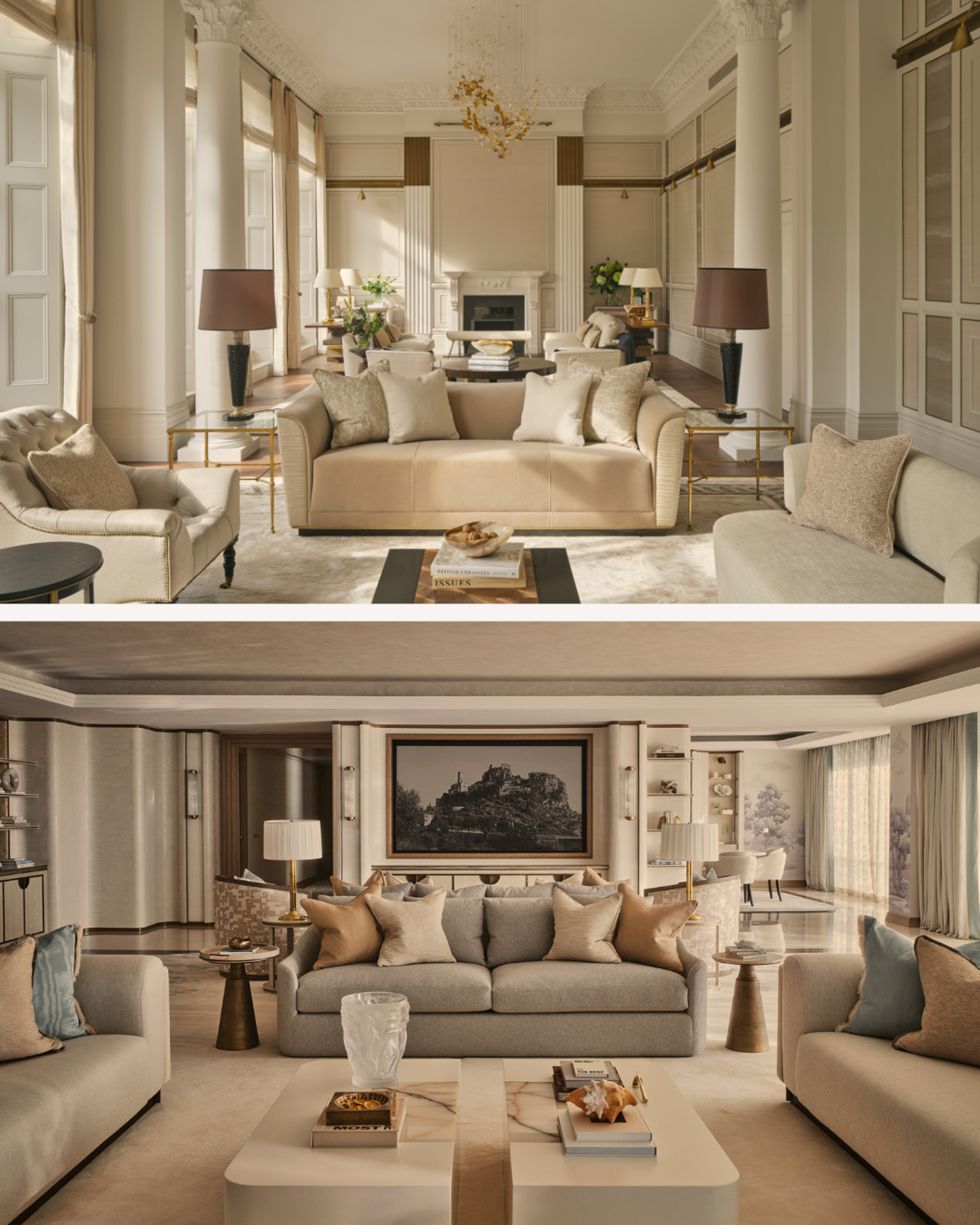 A comparison of two residences designed for the same client