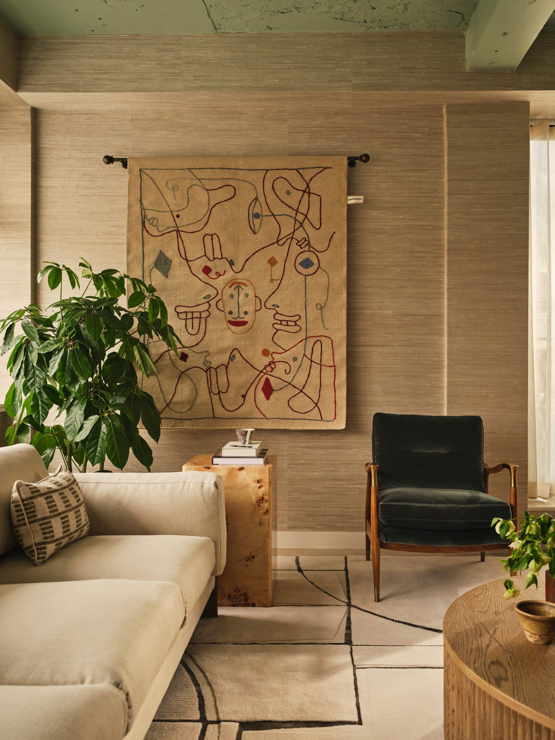 Wall rug designed by Elicyon interior design studio