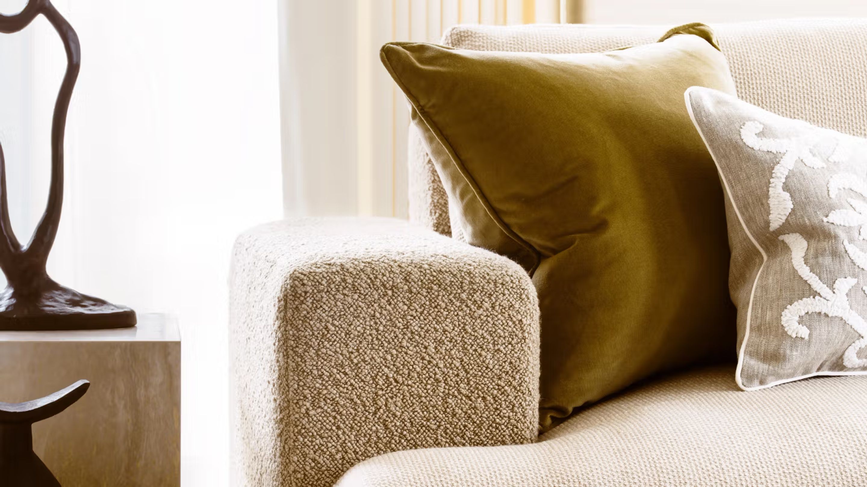 Close up of a couch