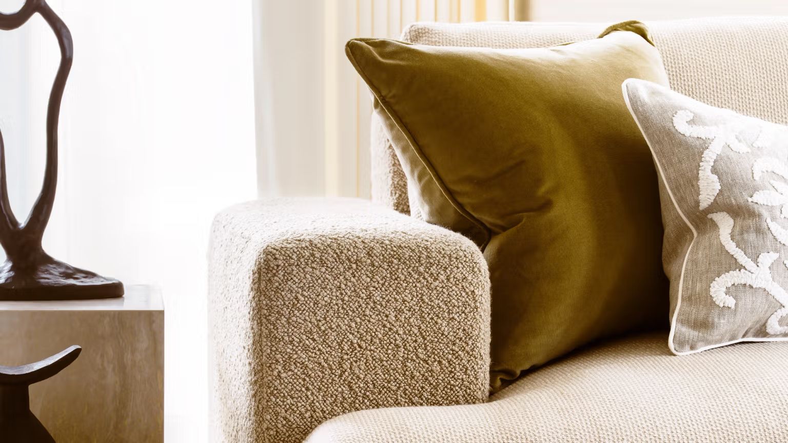 Close up of a couch