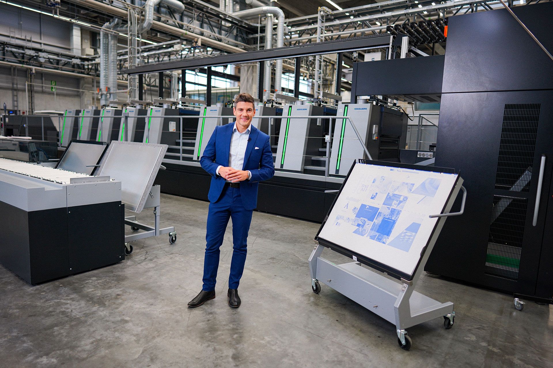 Heidelberg Drupa Dreharbeiten