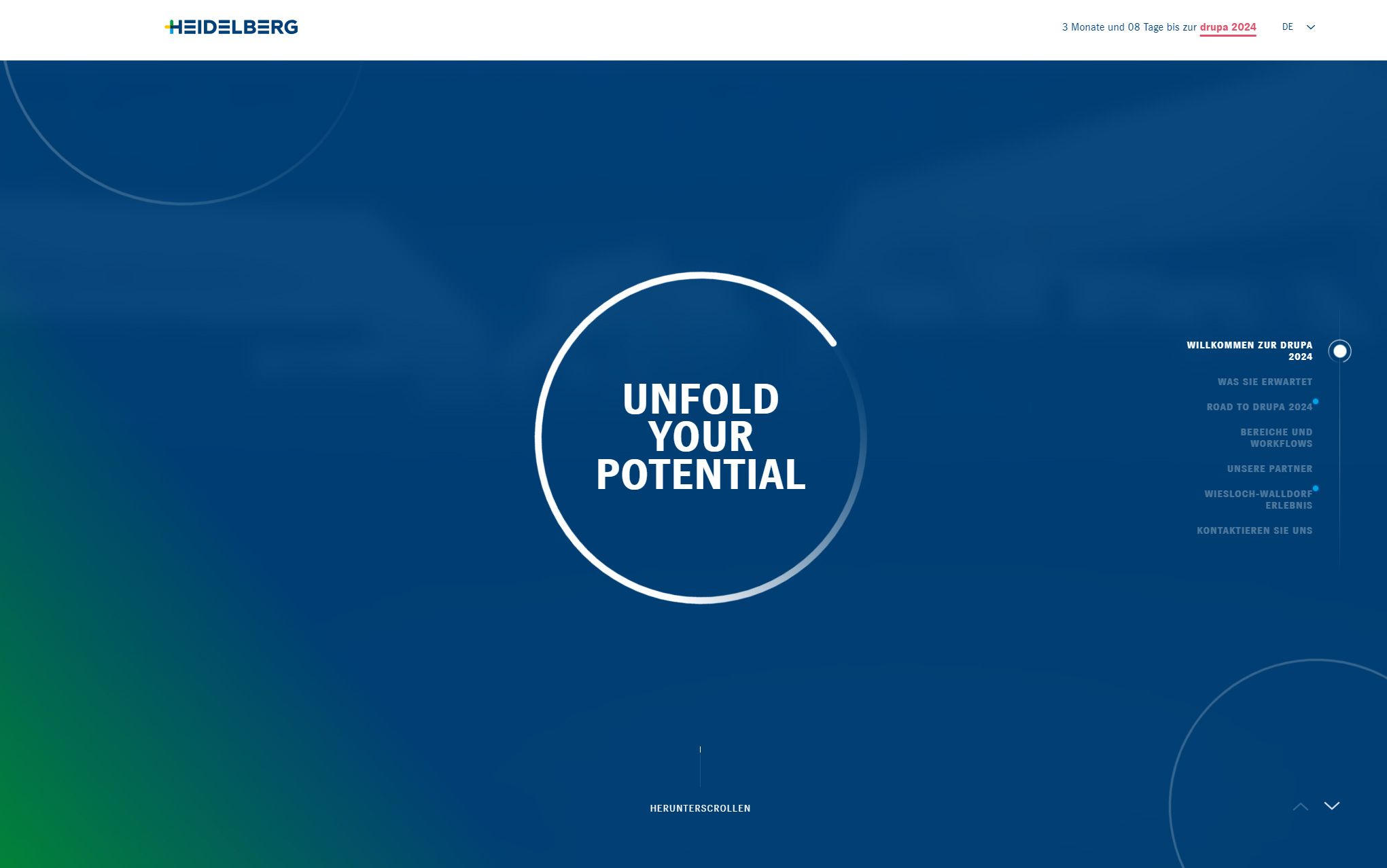 Heidelberg Drupa Landingpage