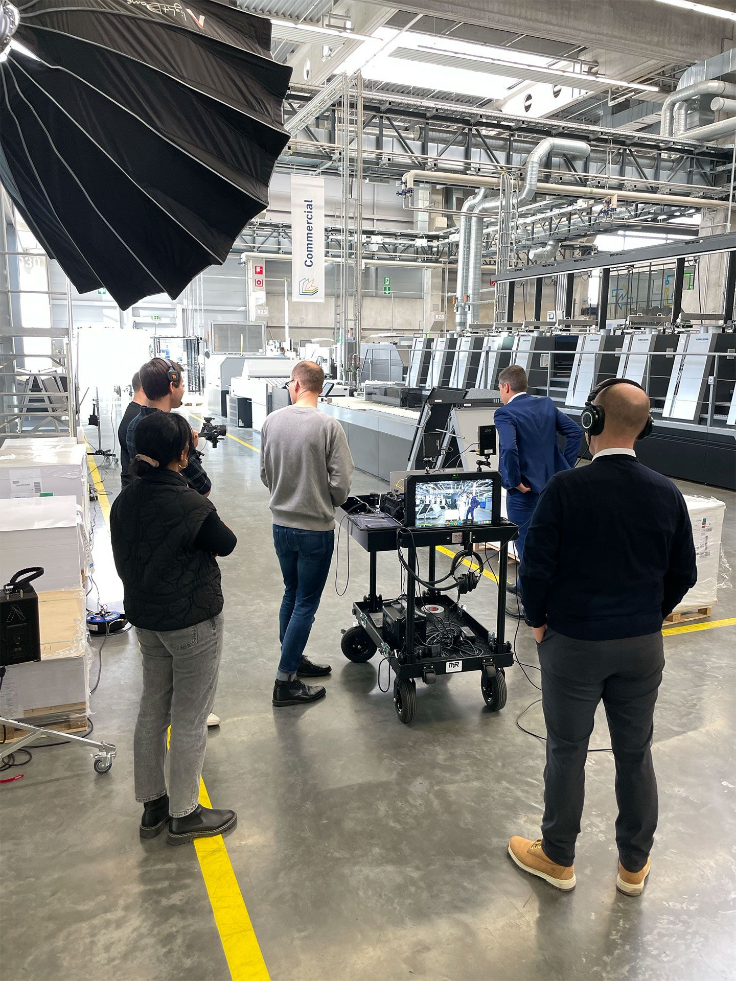 Heidelberg Drupa Dreharbeiten