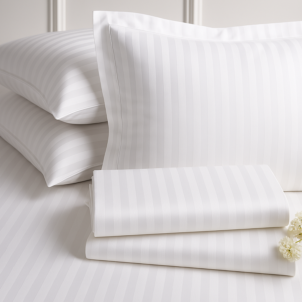 Bed Sheet Satin Stripes
