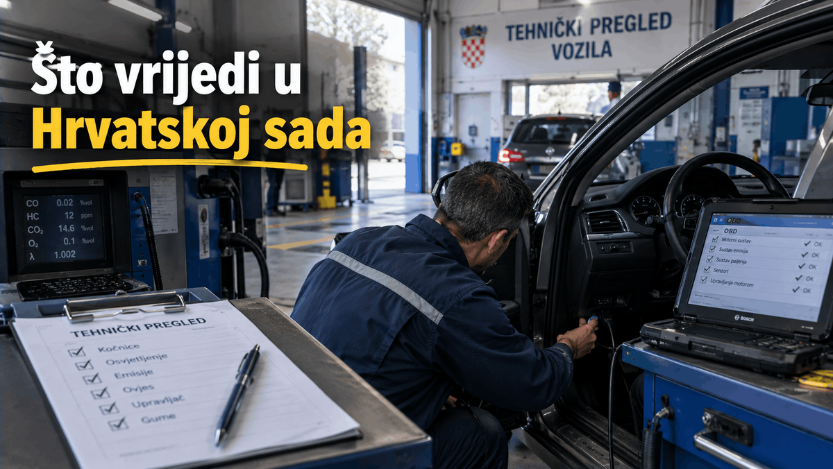 Što vrijedi u Hrvatskoj sada – pravila tehničkog pregleda vozila, OBD dijagnostika i provjera emisija