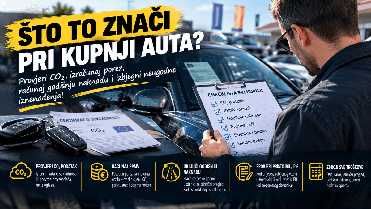 Što porez na vozila znači pri kupnji auta – PPMV, godišnja naknada, prijepis i ukupni troškovi