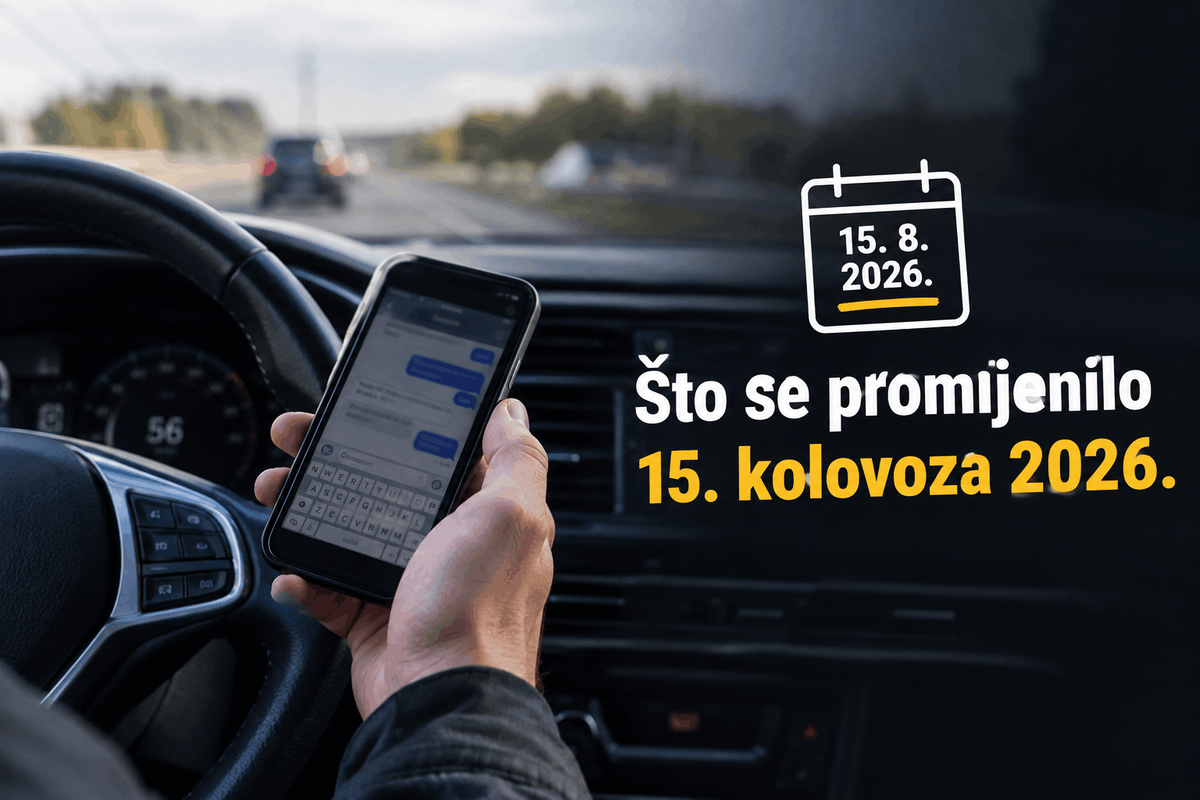 Što se promijenilo 15. kolovoza 2026. u pravilima za korištenje mobitela u vožnji