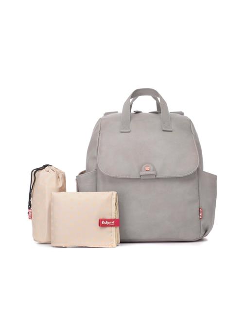 Robyn Convertible Diaper Bag Vegan Leather Pale Grey's' image