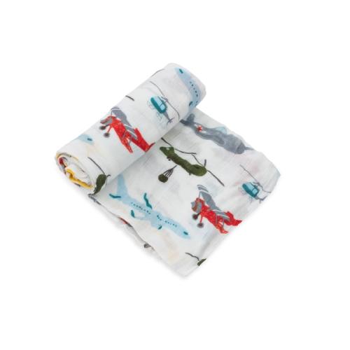 Deluxe Muslin Swaddle Single Air Show's' image