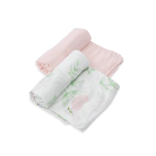 Deluxe Muslin Swaddle 2 Pack Blush Peony Set's' image