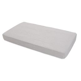 Cotton Muslin Crib Sheet Grey Stripe