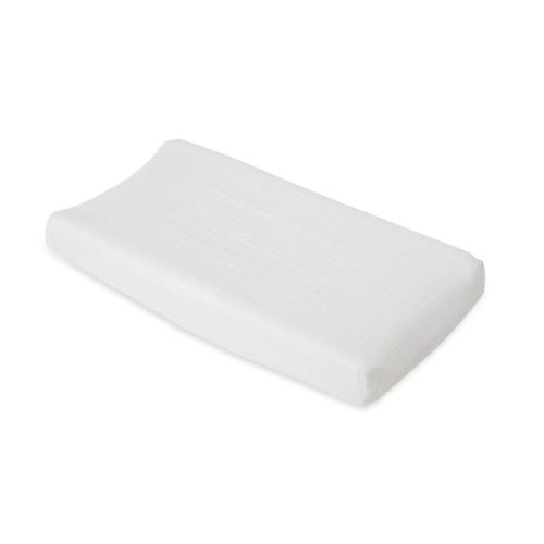 Cotton Muslin Changing Pad Cover White's' image