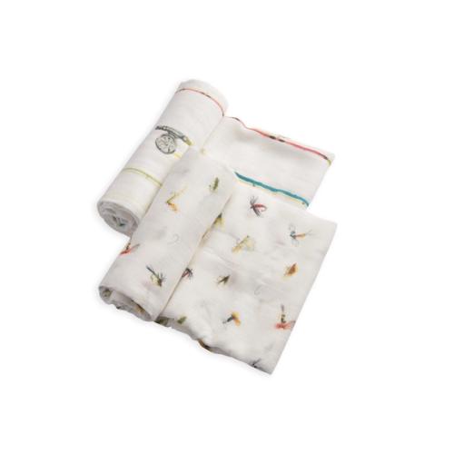 Deluxe Muslin Swaddle 2 Pack Gone Fishing Set's' image
