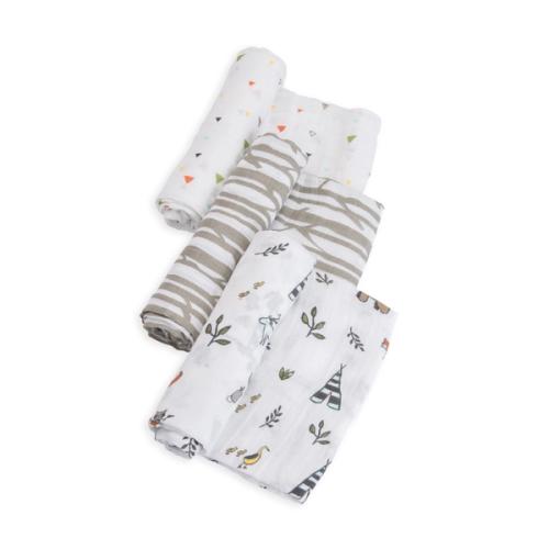 Cotton Muslin Swaddle 3 Pack Forest Friends Set's' image
