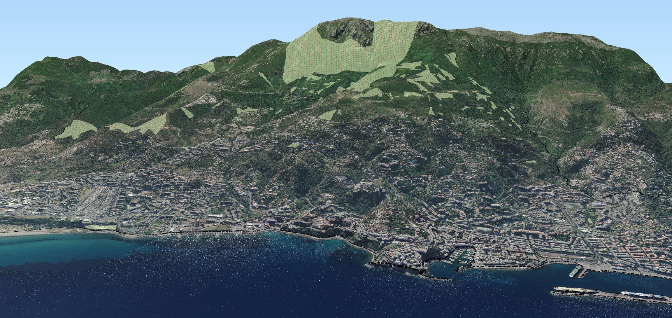 Modélisation et vue 3D de la commune de BASTIA