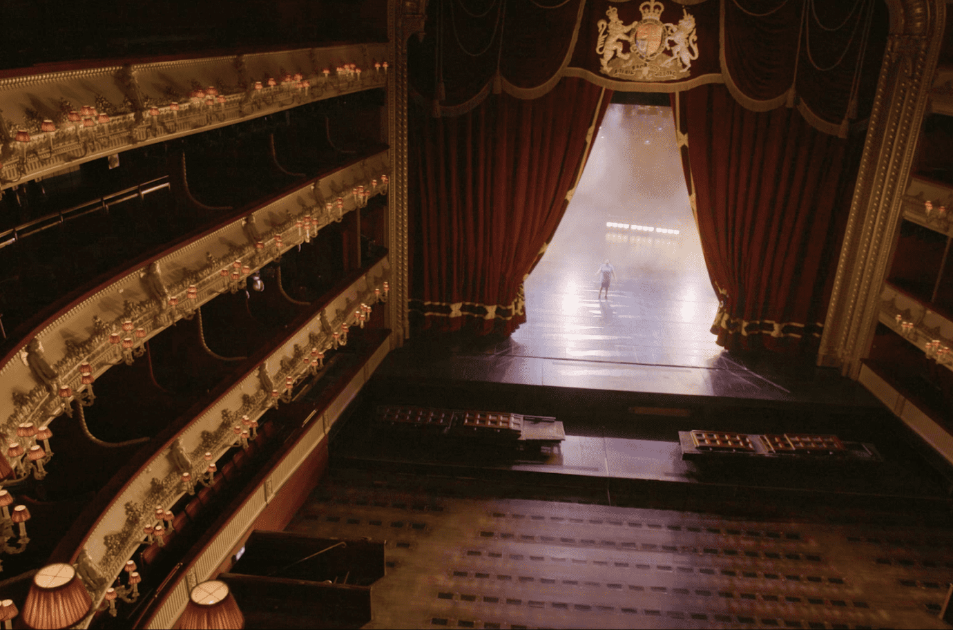 inside of an empty opera house