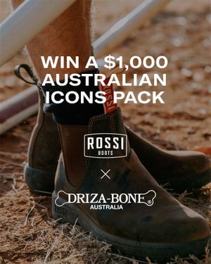 WIN A $1,000 AUSTRALIAN ICONS PACK⁠
 ⁠
Travel near this year, kitted out in two...

Enter our giveaway for your chance to win a $500 @RossiBoots Voucher + $500 @DrizaBone Voucher⁠
 ⁠
To enter:⁠
 ⁠
1. Tag 2 friends in the comments below and tell us your favourite Australian holiday destination⁠
2. You all must be following @rossiboots & @drizabone⁠
3. Enter as many times as you like⁠
 ⁠
Entries close 11.59pm Sunday 2nd January 2022. This competition is in no way endorsed by Instagram.⁠
 ⁠
#AustralianOwned #HolidayHereThisYear #ShopLocal⁠
⁠
#RossiBoots #DrizaBone