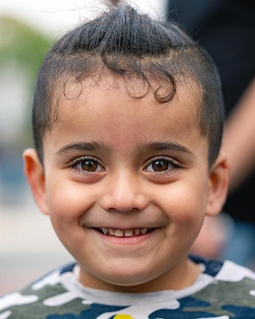 Young Koerdistan boy smiling in the cameralens