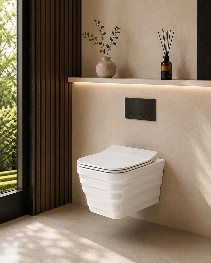 Wrinkle Water Closet White