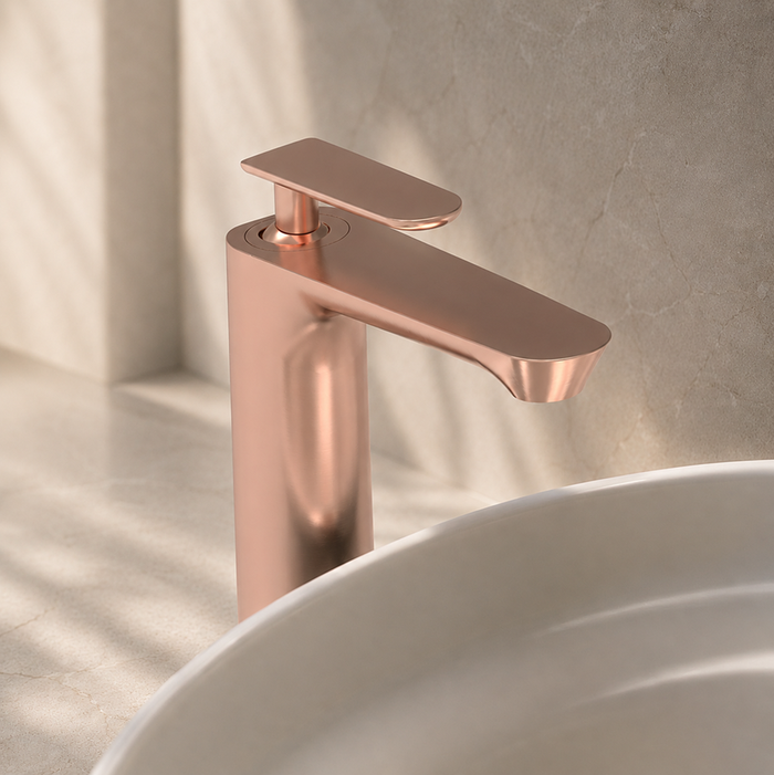 Seerose Basin Mixer Rosegold